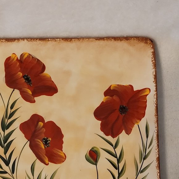 Pier 1 "Poppies" Dinner Plate 10.5 Inches - Picture 3 of 7